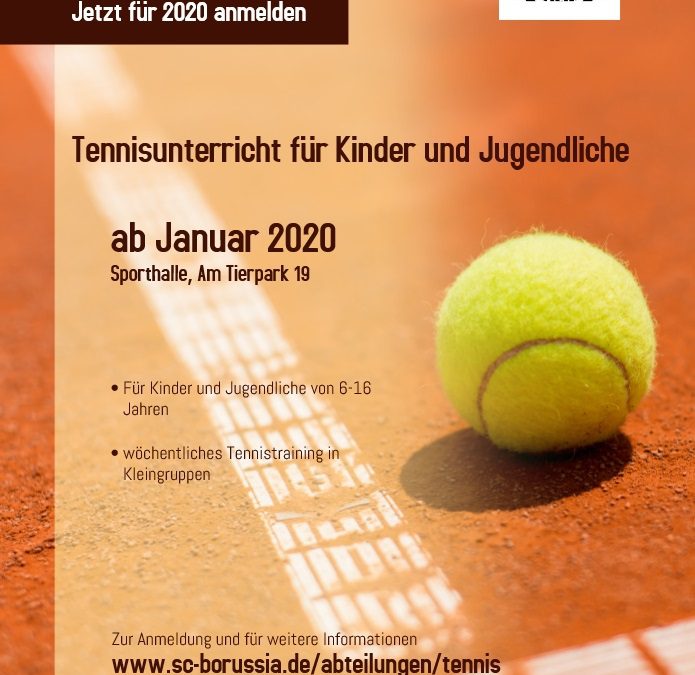 Neues Trainingsangebot der Abt. Tennis