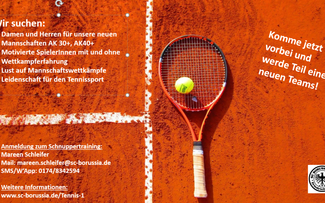 TennisspielerInnen gesucht…