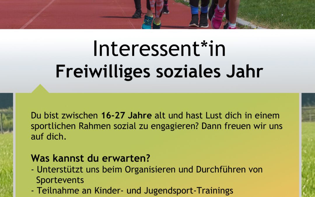 Freiwilliges soziale Jahr!