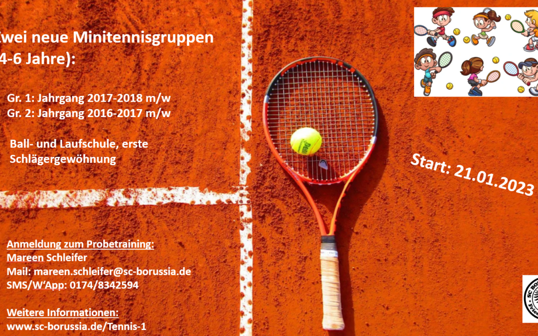 Freie Plätze Minitennis für Jg. 2015/2016