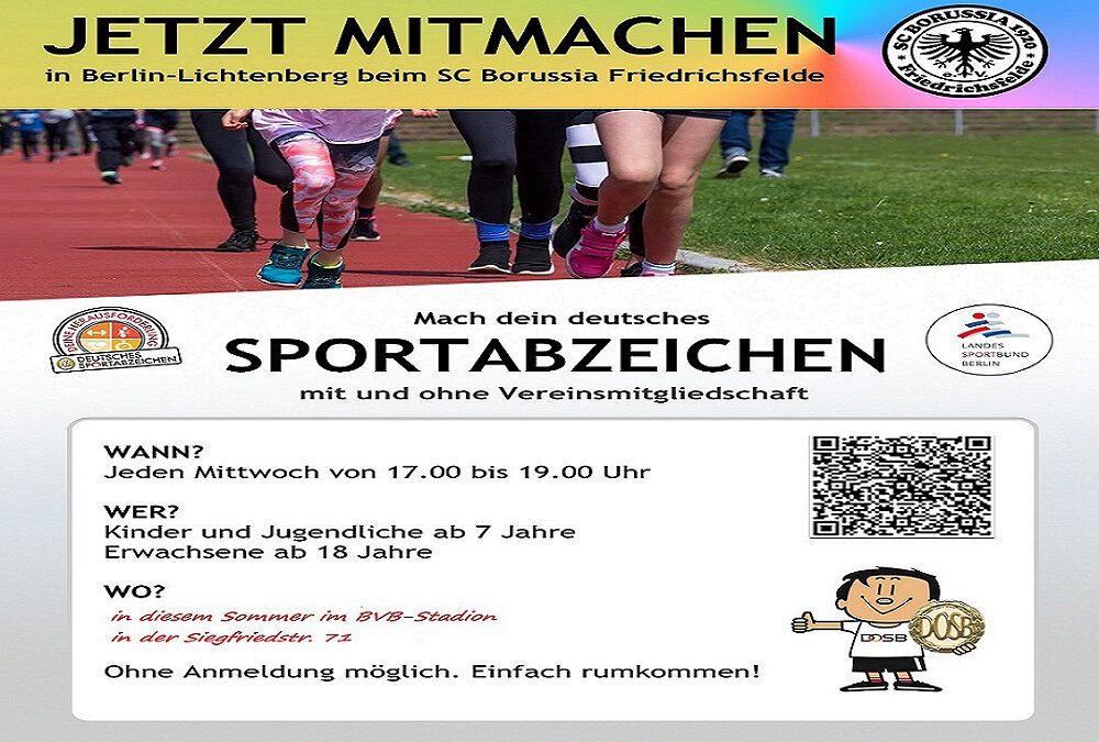 Mach Dein Sportabzeichen beim SC Borussia