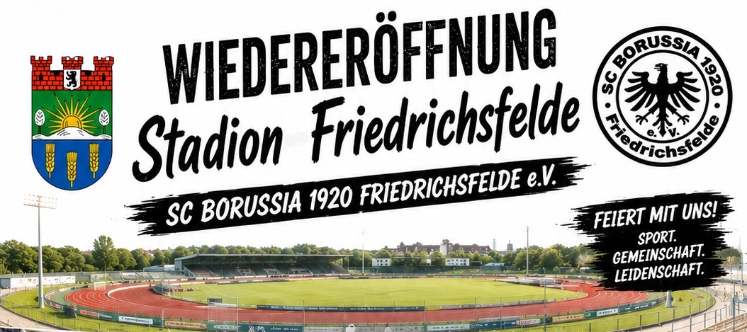 Wiederöffnung Stadion Friedrichsfelde